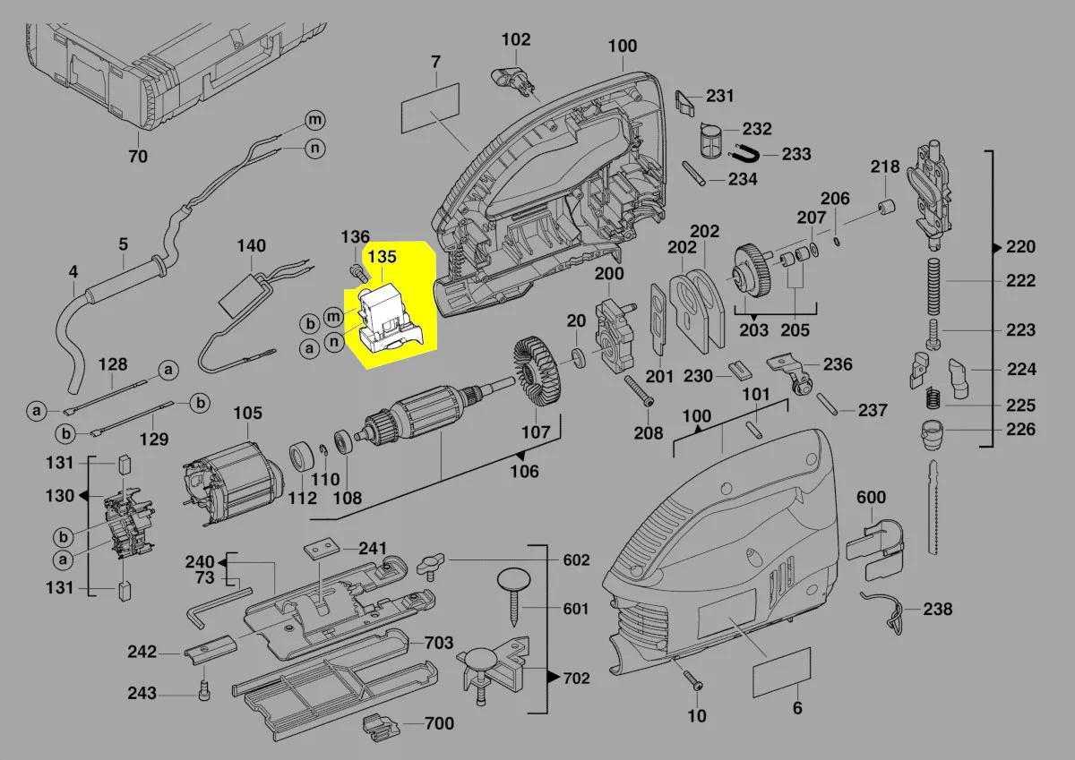 interrupteur réf. 4931381104 AEG